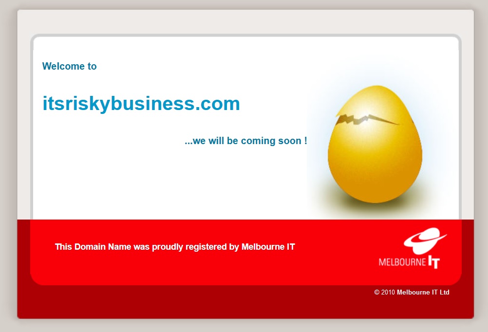 Risky Business' web site 29 May 2014